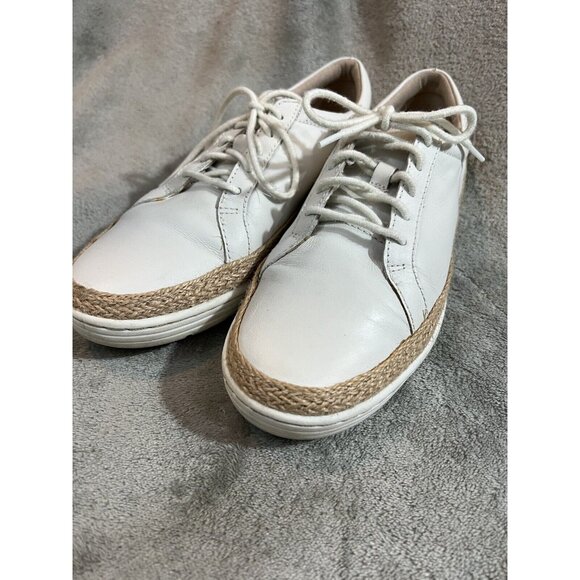 Clarks Shoes - Clarks Collection Women’s 9 Marie Sneakers Sailing White Leather Shoes Beachy